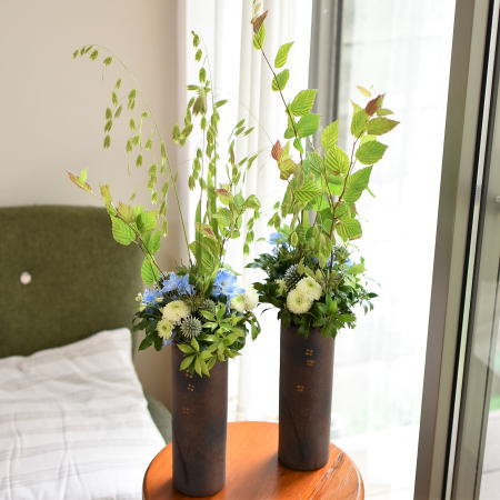 投げ入れ　花器二つ