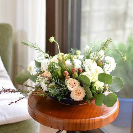 キャンドルアレンジ背面