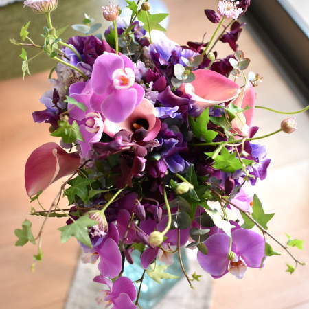 本番ウェディング　クラッチブーケ