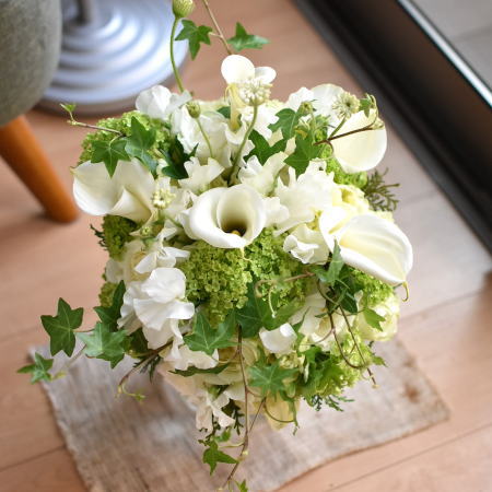 本番ウェディング　クラッチブーケ